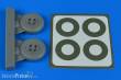 Aires 2241 - 1:32 Spitfire Mk.IX wheels (4-spoke) & paint masks for Tamiya