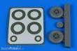 Aires 2244 - 1:32 Bf 108 wheels & paint masks - late for Eduard