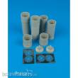 Aires 4345 - 1:48 B-58 Hustler exhaust nozzles Für Revell Monogram Bausatz.