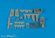 Aires 4359 - 1:48 He 162A Cockpit Set And Wheel Bay für Tamiya Bausatz