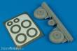 Aires 4446 - 1:48 C-47 Dakota wheels & paint masks (TRU)