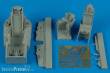 Aires 4470 - 1:48 F-16A MLU Falcon cockpit set (KINETIC)