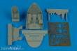 Aires 4482 - 1:48 F4U-7 Corsair cockpit set for Hasegawa