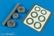 Aires 4592 - 1:48 T-28/ Trojan wheels & paint mask f. Rod