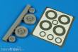 Aires 4593 - 1:48 S2F Tracker wheels & p. masks f. Kinetic