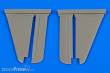 Aires 4674 - 1:48 F9F Panther control surfaces for Trumpet