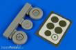 Aires 4676 - 1:48 Me 262A/B wheels &paint masks f.HobbyBos