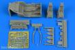 Aires 4699 - 1:48 A-37A Dragonfly cockpit set for Trumpete