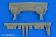 Aires 4724 - 1:48 P-40B wheel bay for Airfix