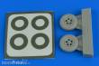 Aires 4787 - 1:48 Spitfire Mk.I wheels (5-Spoke) & paint masks f. Tamiya