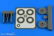 Aires 4811 - 1:48 Macchi Mc.205 wheels & paint masks for Hasegawa