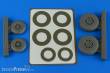Aires 4841 - 1:48 A-26B/C (B-26B/C) Invader wheels & paint masks early for ICM