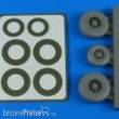 Aires 4858 - 1:48 B-26K Invader wheels & paint masks - early