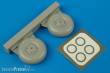 Aires 7204 - 1:72 Lancaster wheels & paint masks for Revell kit
