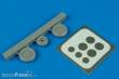 Aires 7219 - 1:72 MiG-21F-13 wheels & paint masks Für Revell Bausatz