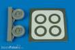 Aires 7221 - 1:72 A-1H Skyraider (U.S.A.F.) wheel & masks Für Hasegawa Bausatz