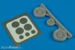 Aires 7240 - 1:72 F-105 Thunderchief wheels & paint masks