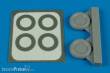 Aires 7258 - 1:72 P-40 wheels & paint masks (type B)