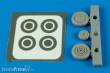 Aires 7287 - 1:72 P-39 Aircobra wheels&paint masks f.ACAD.