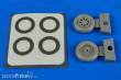 Aires 7301 - 1:72 F6F Hellcat wheels(typeB) & paint masks