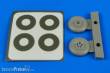 Aires 7302 - 1:72 Hawker Typhoon wheels & paint mask