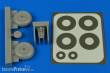 Aires 7364 - 1:72 Wellington wheels & Paint masks (early) for Airfix
