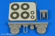 Aires 7365 - 1:72 Wellington wheels & paint masks (late) for Airfix