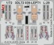 Eduard Accessories 3DL72039 - L-29 SPACE