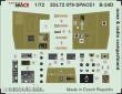 Eduard Accessories 3DL72079 - B-24D nose & radio compartment SPACE for Airfix