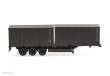 Herpa 747240 - Containerauflieger 3achs mit 2 x 20ft. Container Bundeswehr