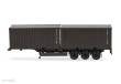 Herpa 747240 - Containerauflieger 3achs mit 2 x 20ft. Container Bundeswehr