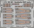 Eduard Accessories SS581 - Seatbelts RAF early STEEL