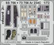 Eduard Accessories SS756 - 1:72 Ar 234C, for HOBBY 2000 / DRAGON