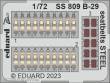 Eduard Accessories SS809 - 1/72 B-29 seatbelts STEEL 1/72 HOBBY 2000 / ACADEMY