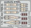 Eduard Accessories SS822 - 1:72 PBM-5A seatbelts STEEL 1/72 ACADEMY