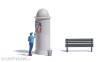 Busch 7909 - Action Set: Plakatkleber