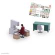 Busch 79906 - Action Set: Tampondruckmaschine