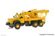 Viessmann 8021 - H0 MAGIRUS DEUTZ 3-achs Bergekran mit Rundumleuchten, Basis, Funktionsmodell