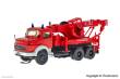 Viessmann 8052 - H0 Feuerwehr MB Rundhauber 3-achs Bergekran mit Rundumleuchten, Basis, Funktionsmodell