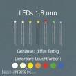 Tams Elektronik 81-30165-05 - LEDs 1,8 mm, orange, diffus farbig