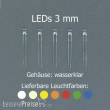 Tams Elektronik 81-30205-05 - LEDs 3 mm, grün, wasserklar
