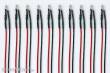 Tams Elektronik 81-30232-10 - LEDs 3 mm, mit Anschlussdrähten und Vorwiderstand, 10-24 V, warmweiß