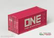 PT Trains 820030.1 - Container 20´DV ONE / GLOBAL (GCXU2237988) (Pink)