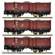 Fleischmann 820530 - 3-tlg. Set: Kohlewagen, Bauart Omm52, DB
