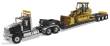 Diecast Masters 85599 - Caterpillar International HX520 Tractor black + XL120 Trailer +Cat 963K Zugmaschine + Auflieger - Schwarz