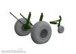 Eduard Accessories 6481020 - B-17F wheels diamond tread 1/48