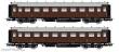 Saxonia 87175 - 2er Set Personenwagen C4Ü Sa 07 m. Beleuchtung, K.Sächs.Sts.E.B., Ep. I - K.Sächs.Sts.E.B. - Ep.I