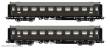 Saxonia 87177 - 2er Set Personenwagen C4Ü Sa 07, DRG Ep.II - DRG - Ep.II