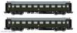 Saxonia 87181 - 2er Set Personenwagen C4Ü Sa 07, DR Ep.III - DR - Ep.III