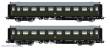 Saxonia 87185 - 2er Set Personenwagen C4Ü Sa 07, DB Ep.III - DB - Ep.III